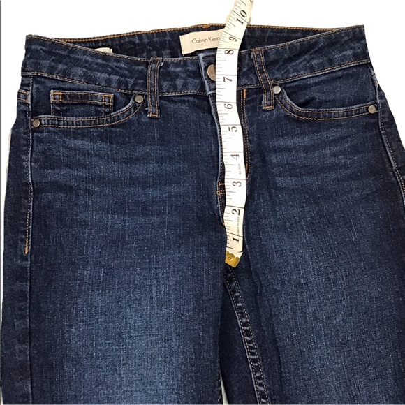 Calvin Klein Ankle Skinny Straight Leg Jeans 2 - Picture 6 of 10